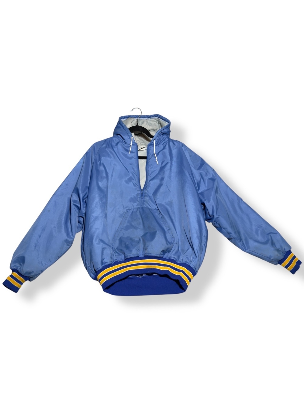 Vintage Otterwear Blue Pullover Windbreaker Jacket with Hood Made in USA